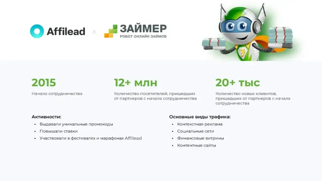 Кейс Affilead и Займер